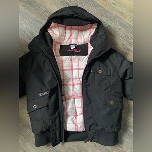 Decathlon Wedze Black Down Winter Ski Snowboard Bomber Puffer Coat Jacket Size S